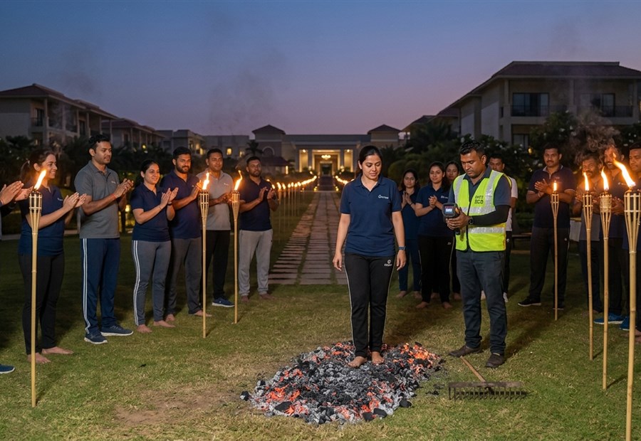 Fire Walking team building activity