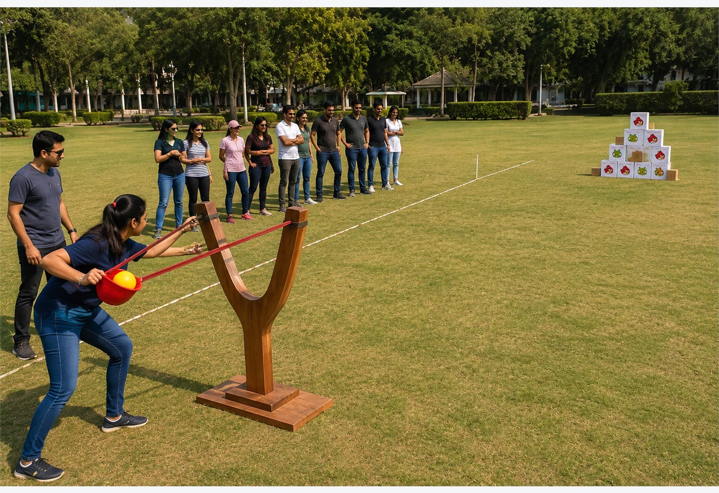 Angry Birds team building activity