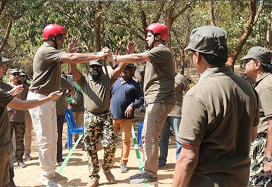 Rope Walk team building activity