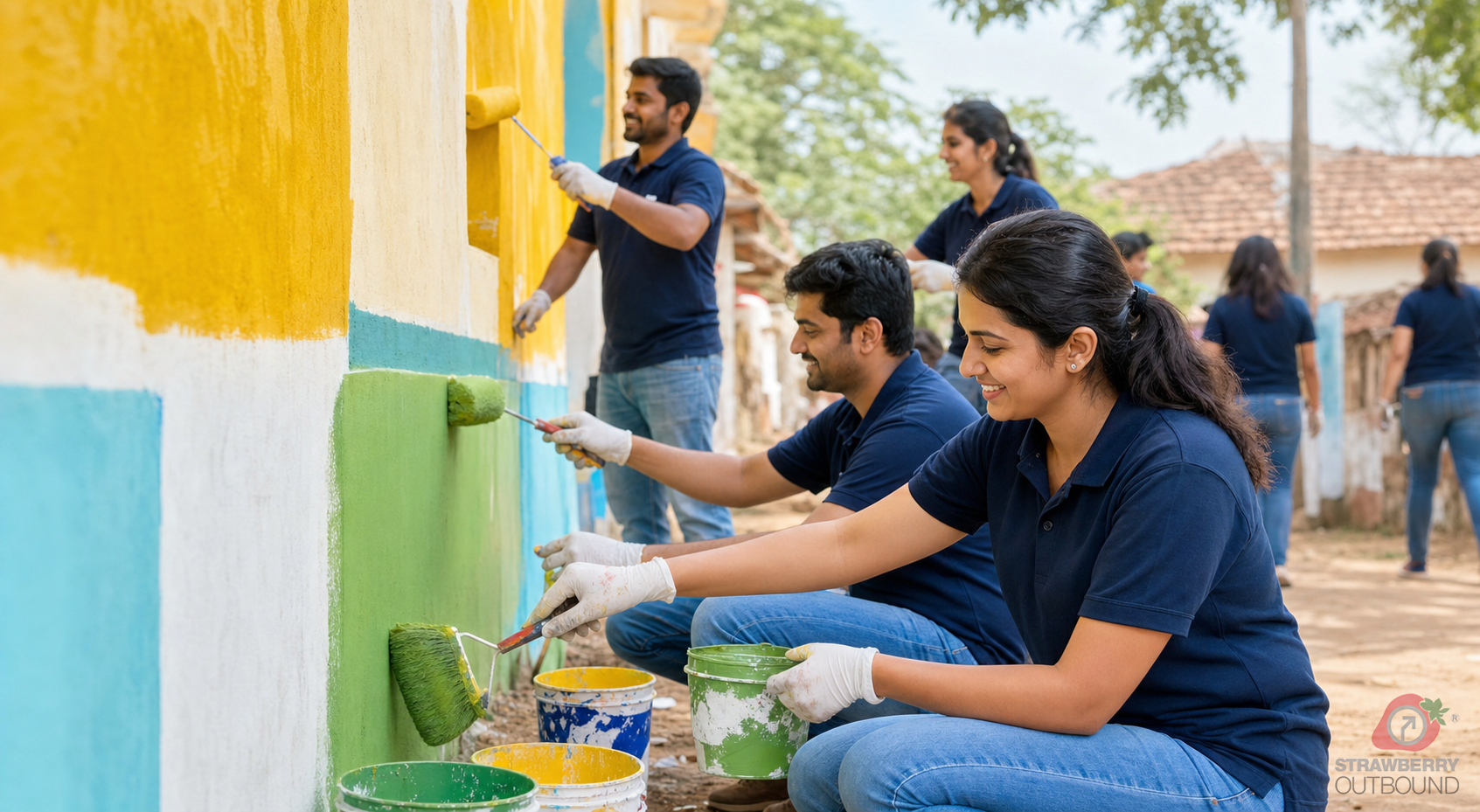 Village Transformation Project CSR team building activity