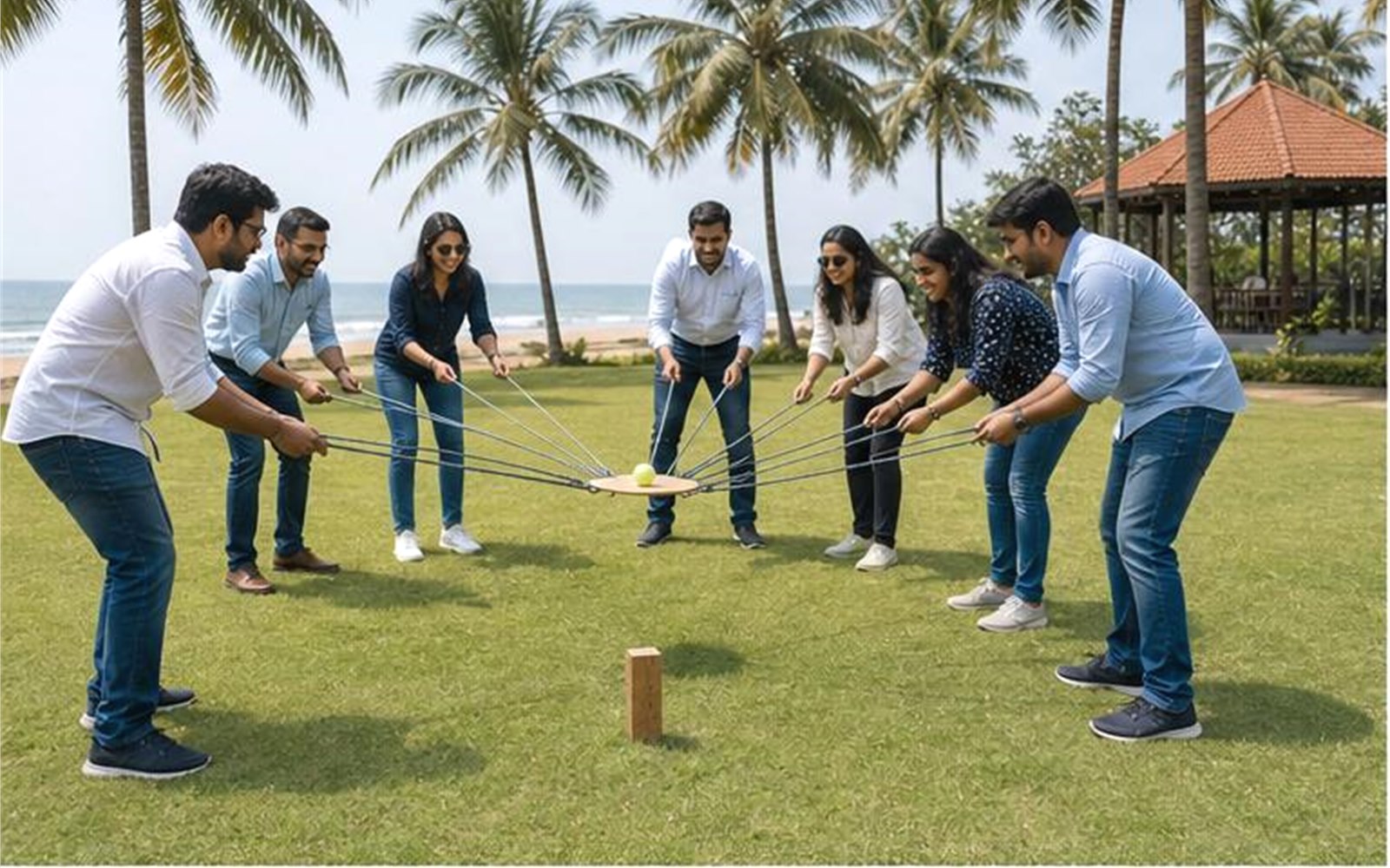 MGM Beach Resort, Mahabalipuram outdoor team activity