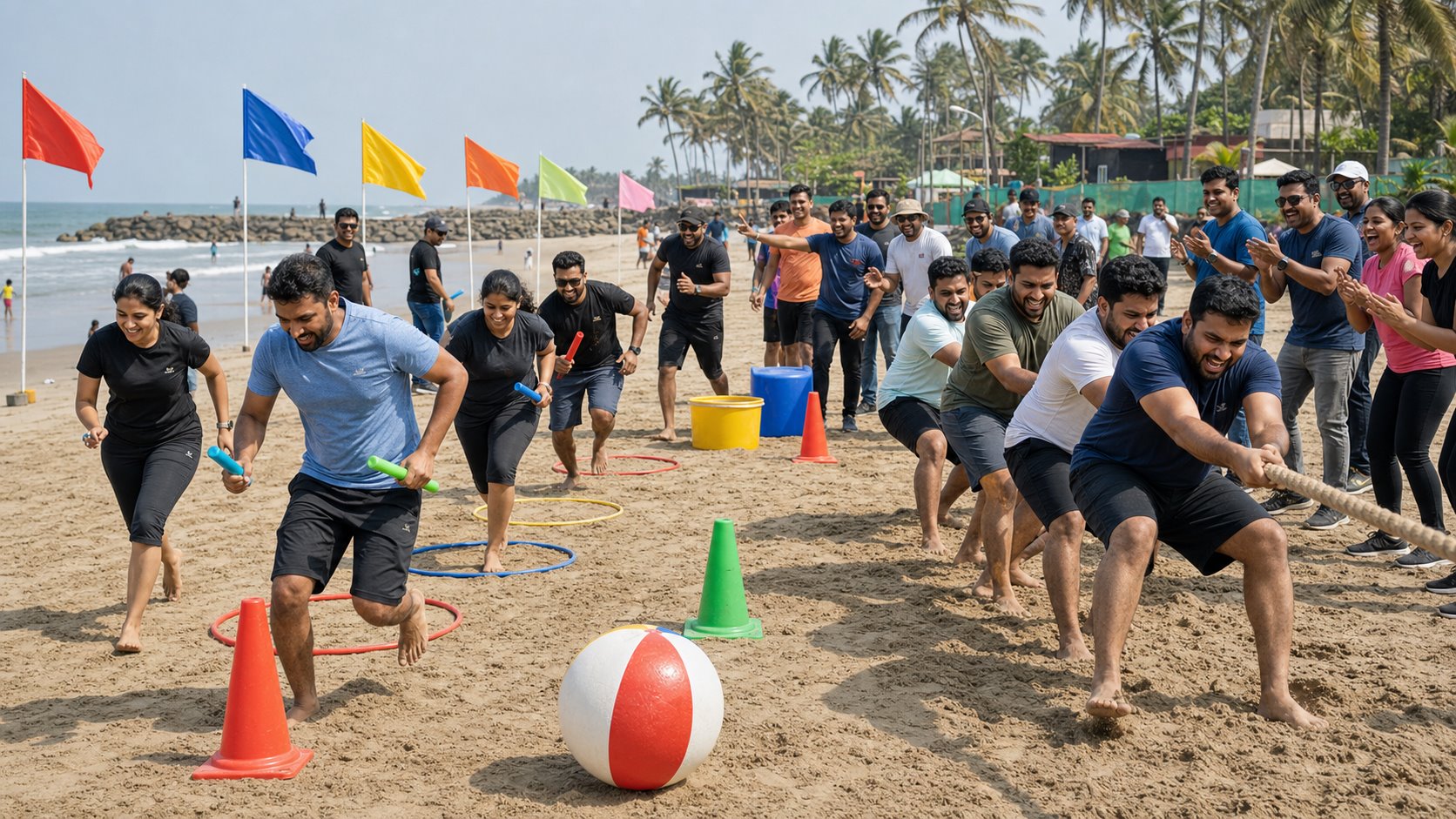 Beach Olympics team building activity